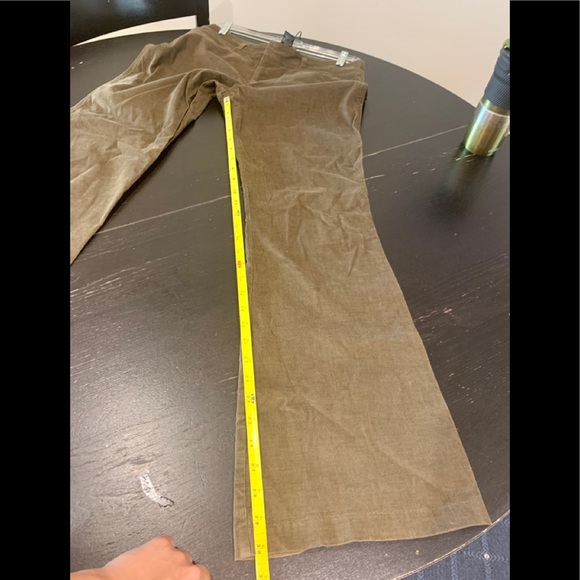 Vintage Y2K Unique Green pants Flare Pants sz 7 junior vintage 1900s boho - Picture 6 of 8